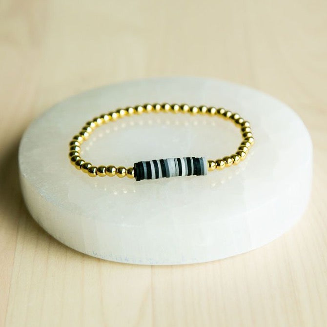 Liv Bracelet Gold/Black multi colour bracelet